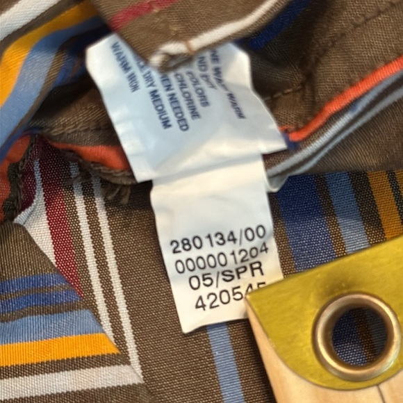 NWT GAP Men's Multicolor Striped Long Sleeve Button Down Shirt Size M 15-15 1/2 - Picture 10 of 10